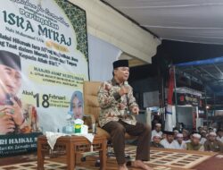 K.H Fikri Haikal MZ Isi Ceramah Peringatan Isra Mi’raj Nabi Muhammad SAW di Masjid Nurul Ihsan Kayuringin Jaya