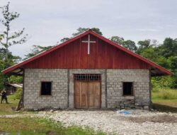 Tim Task Force TMMD Ke-119 Kodim 1715/Yahukimo Mendukung Pembangunan Ulang Gereja