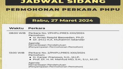 Hakim Mahkamah Konstitusi akan siap Pimpin Sidang Perkara PHPU Presiden dan Wakil Presiden tahun 2024