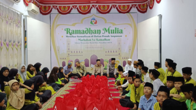 Kegiatan Ramadan Mulia Santunan dan Pembagian Paket Lebaran  di LKSA Aulia Qolbu