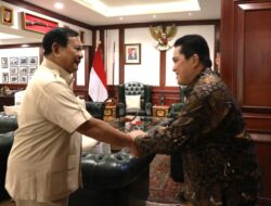 Pertemuan Menhan Prabowo dengan Menteri BUMN dan Pendiri Emaar Properties UEA