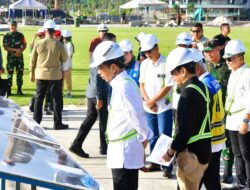 Panglima TNI Dampingi Presiden RI Groundbreaking Sejumlah Gedung di IKN