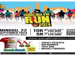 Semarakan HUT Ke-79 TNI, Ayo Ikuti dan Bergabung Bersama Panglima TNI Run Tahun 2024