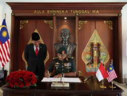 Menteri Pertahanan RI Menyambut Kunjungan Kehormatan Panglima Angkatan Tentera Malaysia