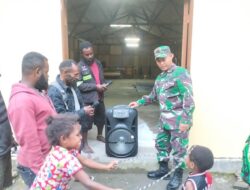 Jaga Hubungan Kerukunan Umat Beragama, Danramil 1710-04/Tembagapura Berikan Bantuan Speaker Ke Gereja