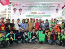 BAZNAS Kabupaten Bekasi Gelar Layanan Ganti Oli Gratis untuk 300 Pekerja Transportasi dan Pedagang Kecil