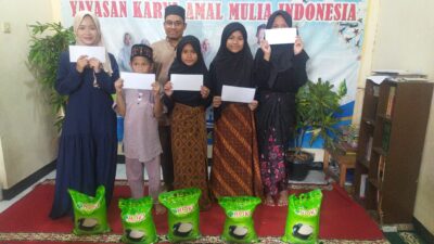 Yayasan Karya Amal Mulia Gelar Santunan Bulanan, Kebahagiaan Terpancar dari Anak-Anak Binaan