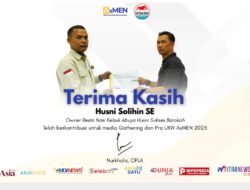 AsMEN Berikan Penghargaan kepada Husni Solihin atas Kontribusi pada Media Gathering dan Pra-UKW 2025