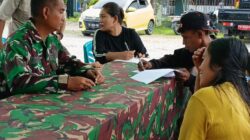 Kodim 1710/Mimika Gelar Pendampingan Pembuatan Adminduk Dalam Rangka Hari Juang TNI AD