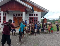 Jelang Nataru, Kodim 1715/Yahukimo Gelar Lomba Panahan Tradisional