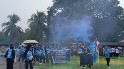 Diguyur Hujan, Semangat Siswa UPT SMA Negeri 3 Takalar Tidak Pudar Pada Pembukaan Porseni Periode 2025-2026