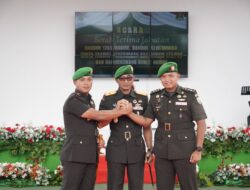 Sertijab Dilakukan Khidmat, Letkol Inf Redi Dwi Yuda Kurniawan Resmi Jabat Dandim 1710/Mimika