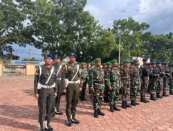Dandim 1710/Mimika dan Personel Kodim Apel Kesiapan Pengamanan Perayaan Natal 2025
