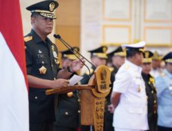 Wapang TNI Pimpin Sertijab Kapuspen TNI, Dan PMPP, dan Kapusjaspermildas