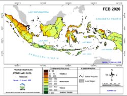 BMKG Keluarkan Peringatan Dini Hujan Lebat di Jabodetabek 1–2 Februari 2026