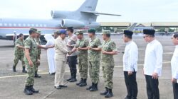 Danlanud Sultan Hasanuddin Sambut dan Hantar Kunjungan Kerja Wamenhan RI di Makassar