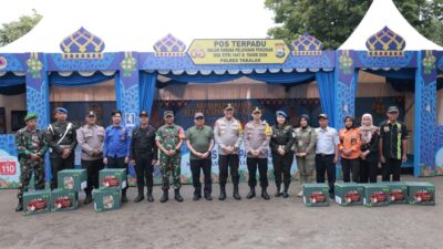 Pastikan Arus Mudik Lancar, Bupati Takalar Dampingi Kapolda Sulsel Tinjau Pos Ketupat 2026