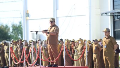 Pimpin Apel Gabungan Pasca Libur Idul Fitri 1447 H, Bupati Takalar Tekankan Kedisiplinan dan Semangat Kerja