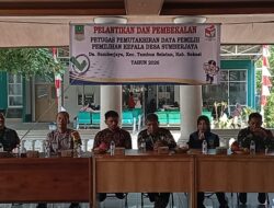 Pelantikan dan Pembekalan PPDP Pilkades Sumberjaya 2026 Resmi Digelar, Wujudkan Data Pemilih yang Akurat dan Berkualita