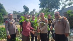 Semangat Merdeka, Polsek Pondok Gede Hijaukan Yayasan Rindang Indonesia