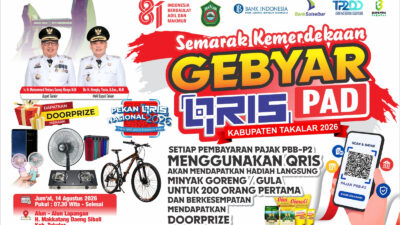 Pemkab Takalar Semarakkan HUT ke-81 RI dengan Gerak Jalan Santai, Cek Kesehatan Gratis, Donor Darah dan Gebyar PAD
