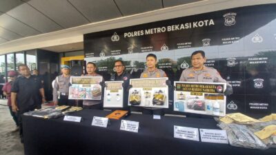 Polres Metro Bekasi Kota Amankan 74 Tersangka dalam Operasi Nila Jaya