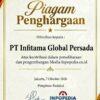 PT Infitama Global Persada Raih Penghargaan dari Media Inpopedia.co.id