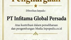 PT Infitama Global Persada Raih Penghargaan dari Media Inpopedia.co.id