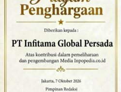PT Infitama Global Persada Raih Penghargaan dari Media Inpopedia.co.id